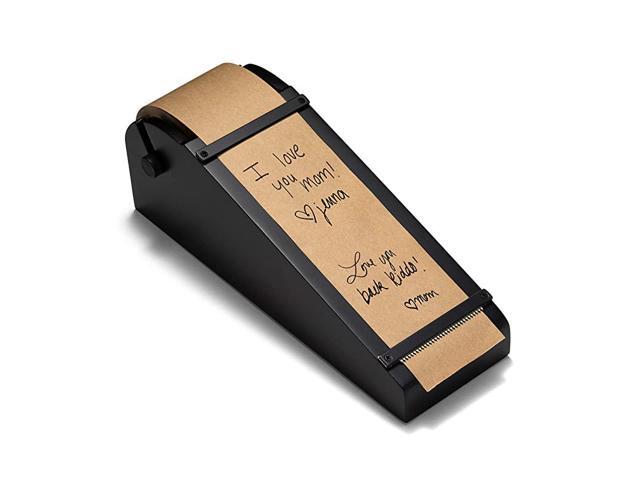 Desktop Roller Kraft Paper Dispenser 1 Kraft Paper Roll Included Black