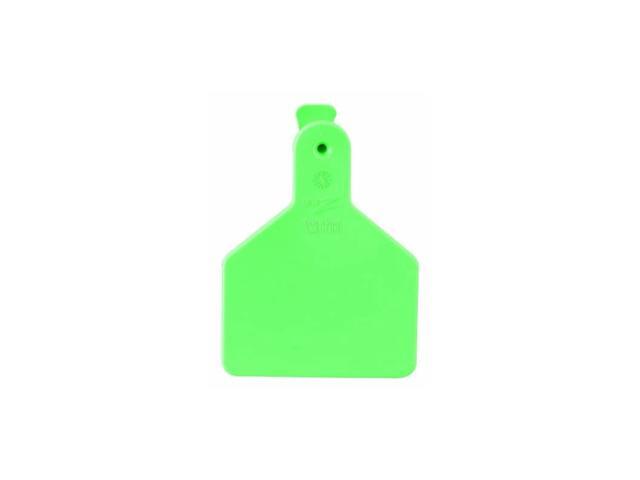 25 Count 1Piece Blank Tags for Calves Green