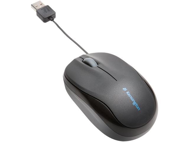 Kensington Pro Fit Retractable Mobile Mouse for Mac or PC (Black)