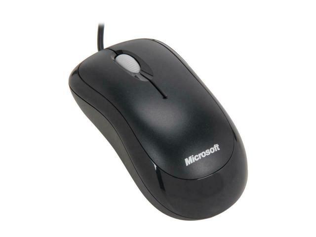 Microsoft 4Yh-00005 Black 3 Buttons 1 X Wheel Usb Wired Optical Mouse