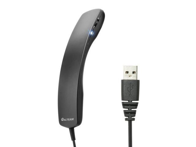 ALTEAM Wired Portable USB Handset Plug and Play with 2 Meter Long Cable for Softphone Retro Style Lightweight 78g Volume Control Microphone Mute