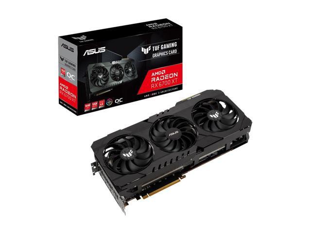 ASUS TUF Gaming Radeon RX 6700 XT OC Edition Graphics Card (AMD RDNA 2 PCIe 40 12GB GDDR6 HDMI 21 DisplayPort 14a Dual Ball Fan Bearings