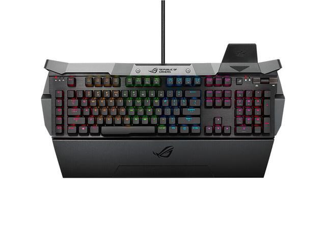 ASUS ROG GK2000 Mechanical Gaming Keyboard Cherry MX Red RGB Backlit 105 Keys With Palm Rest Black - OPEN BOX