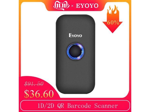 EY-009 Mini 1D/2D QR Barcode Scanner 24G Wireless & Bluetooth Bar Code Reader Portable 1D QR Image Scanner for IOS Android