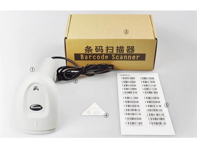 NEW laser wired 1D barcode scanner bar code reader handheld USB Cable for Supermarket for POS Plug and play With stents