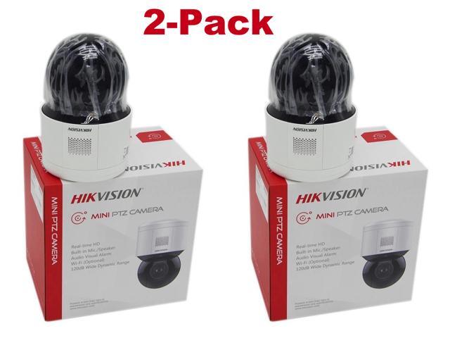 2-pack Hikvision DS-2DE3A404IW-DE 4MP DarkFighter 4x Zoom PTZ Camera Mic Speaker Alarm