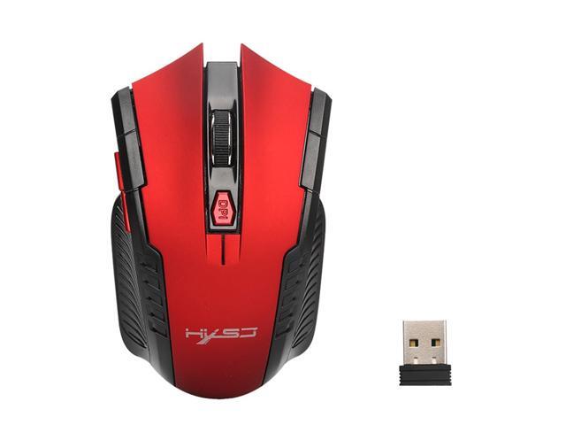 HXSJ X20 6 Buttons Computer Notebook Fast Connecting Wireless USB Gaming Mouse Red