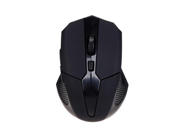 Ergonomic 24GHz Wireless Optical Scroll Wheel Gaming Mouse Mice for PC Laptop Black