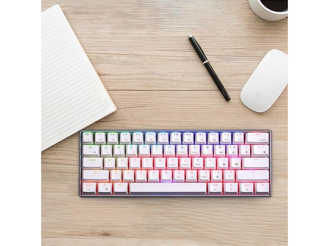 RK61 RGB 24G Triple-Mode 61-Key Bluetooth USB Gaming Wired Mechanical Keyboard for Mobile Phone Computer