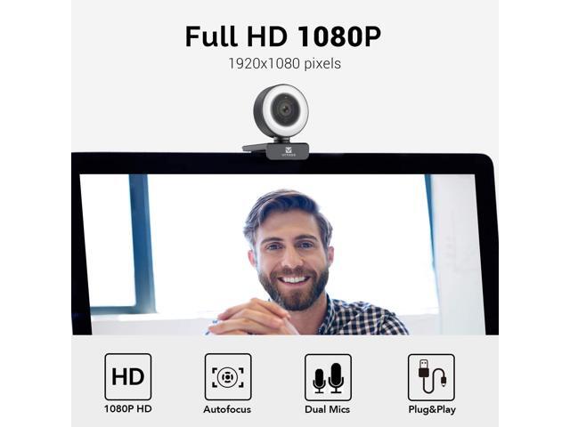 Smart Ring VITADE Streaming Webcam 1080P, 960A HD Web Camera USB
