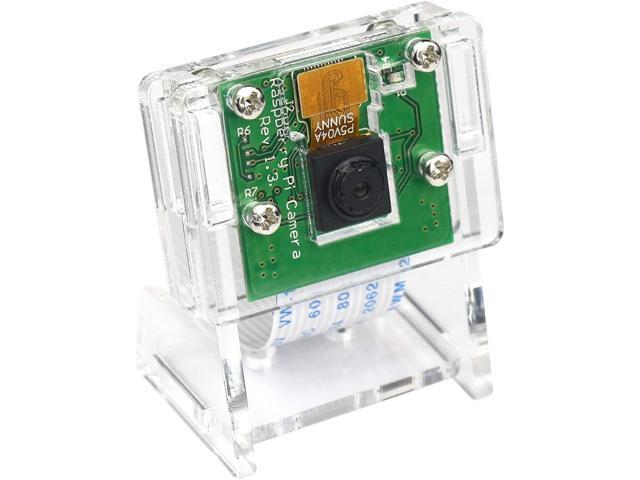 5MP 1080P Video Camera Module for Raspberry Pi 4 Model B Pi 3 b+ Pi Zero W Camera with Case Flex Cable (Camera + Holder)