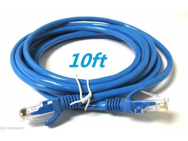 CAT6 Patch Network Cable Rj45 Ethernet 6ft 10ft 25ft 50ft 100ft 200ft lot Blue