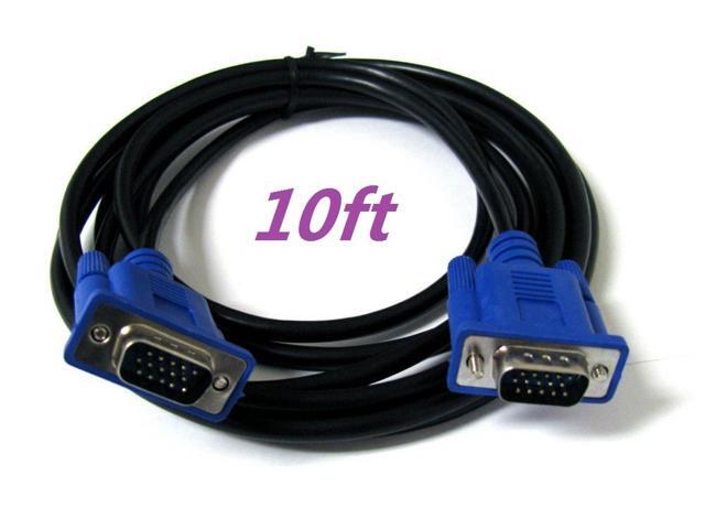 SVGA SUPER VGA Monitor 15PIN M/M Male To Male Cable CORD FOR PC TV HDTV Blue