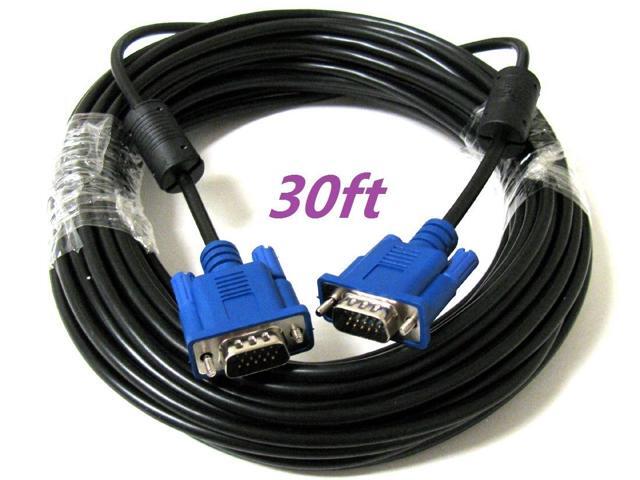 SVGA SUPER VGA Monitor 15PIN M/M Male To Male Cable CORD FOR PC TV HDTV Blue