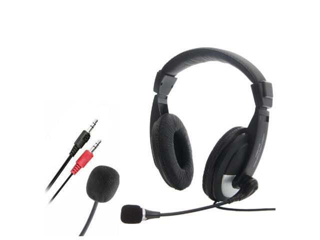 New Skype Headset Headphones with Microphone for PC Gaming 35mm Audio Speaker