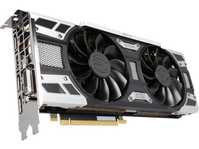 EVGA GeForce GTX 1080 SC GAMING ACX 30 8GB 08G-P4-6183-KR GDDR5X LED DX12 OSD Support (PXOC) Video Graphics Card