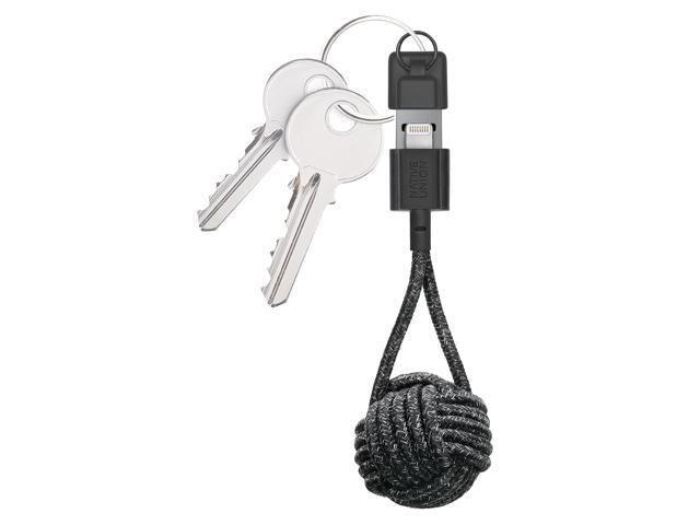Native Union Key Cable - Ultra-Strong Reinforced [Apple MFi Certified] Durable Lightning to USB-A High Speed Charging Cable with Key Fob for