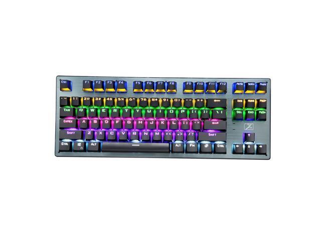 87-key Mechanical Gaming Keyboard Wired Wireless Bluetooth Rechargeable Keyboard for Tablet Phone Computer