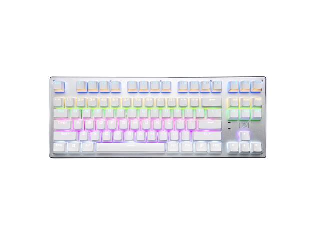 87-key Mechanical Gaming Keyboard Wired Wireless Bluetooth Rechargeable Keyboard for Tablet Phone Computer