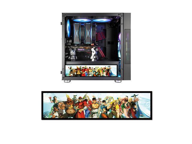 Vetroo Streetfighter Character Poster Display Board w/ LED Lights for Computer PC Case Decor Full HD 2K Multi-Mode Function 122' x 31'