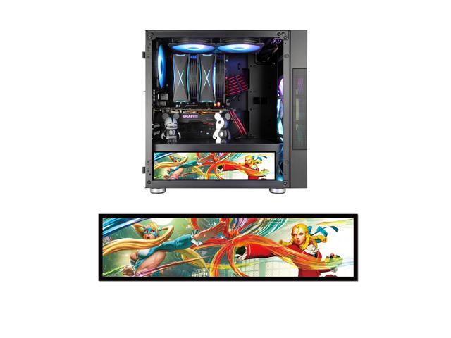 Vetroo Streetfighter Character Poster Display Board w/ LED Lights for Computer PC Case Decor Full HD 2K Multi-Mode Function 122' x 31'
