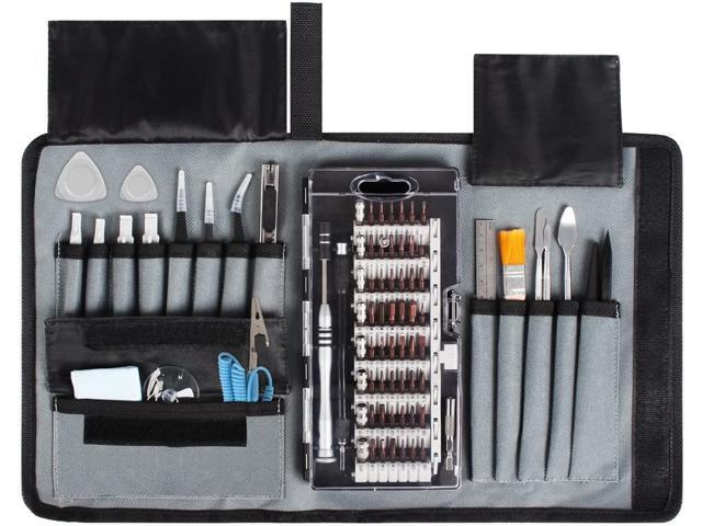 Electronic Repair Tool Kit with Magnetic Driver Kit 80 in 1 Professional Precision Screwdriver Set with Portable Pouch for iPhone iPad MacBook