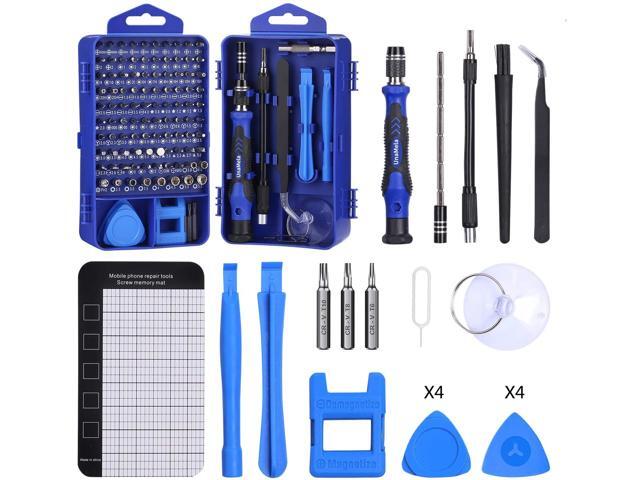 122 in 1 Professional Laptop Repair Screwdriver Set Precision PC Computer Repair Kit with 101 Magnetic Bit and 21 Practical Repair Tools