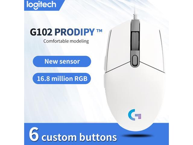 Logitech G102 LIGHTSYNC Wired Gaming Mouse RGB 6 Buttons 8000 DPI Wired Mouse for Desktop Laptop Home Office
