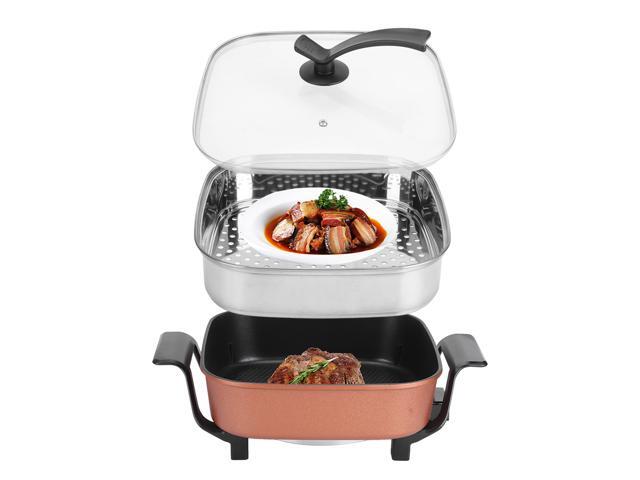 5L Multi-function Electric Cooker Slow Cooker Kitchen Non & Stick Cooking Pot