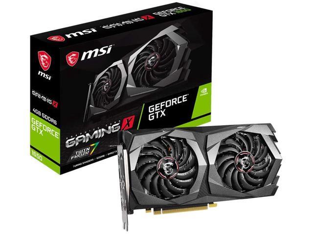 MSI Gaming GeForce GTX 1650 128-Bit HDMI/DP 4GB GDRR6 HDCP Support DirectX 12 Dual Fan VR Ready OC Graphics Card (GTX 1650 D6 Gaming X)