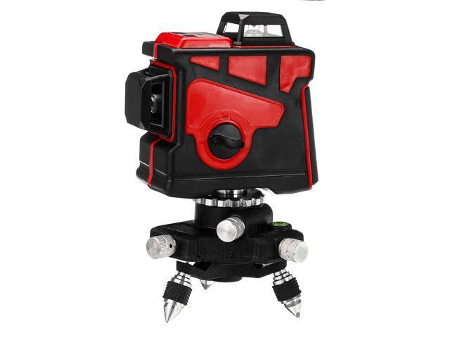 12 Line Rotary Laser Level Green Light 3D Cross Laser Self Leveling Measure Tool-EU Plug/Blue