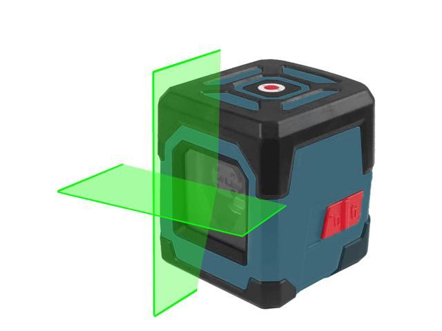 HANMATEK LV1G Laser Level Green Cross Line Laser with Measuring Range 50ft Self-Leveling Vertical and Horizontal Line