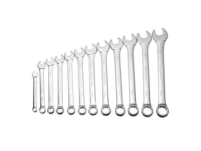 12pcs Spanners Wrench Chrome Vanadium Steel Polished Tool Set Kit 6-19mm