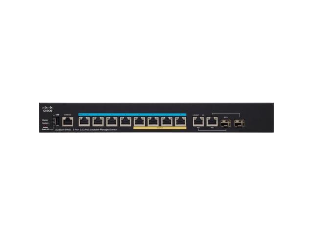 NeweggBusiness - Cisco SG350X-8PMD 8-Port 2.5G PoE Stackable 