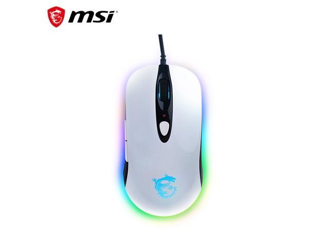 MSI DS102 RGB Gaming Mouse Wired RGB Streamer Faith Dragon Soul Light Gaming Gouse Custom Macro 10000DPI