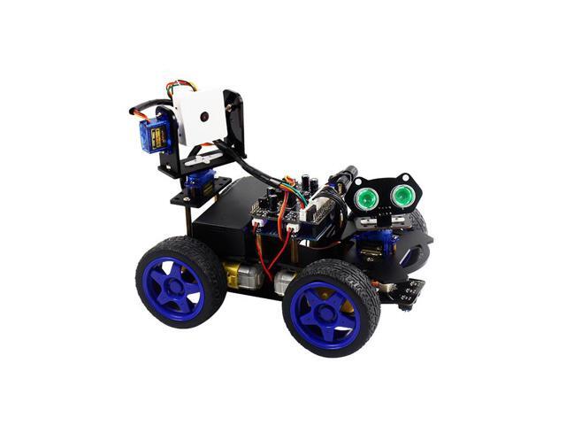 Yahboom Roboduino 4WD Uno R3 Smart Robot DIY Kit with UNO Mainboard 2Dof Camera Platform for Arduino