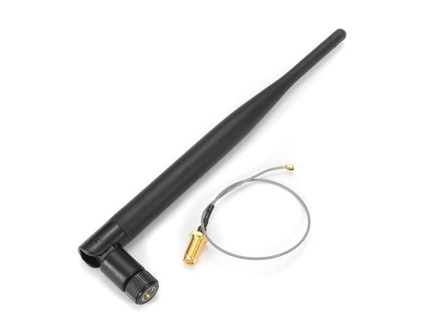 3pcs 24GHz 6dBi 50ohm Wireless Wifi Omni Copper Dipole Antenna SMA To IPEX For Monitoring Router