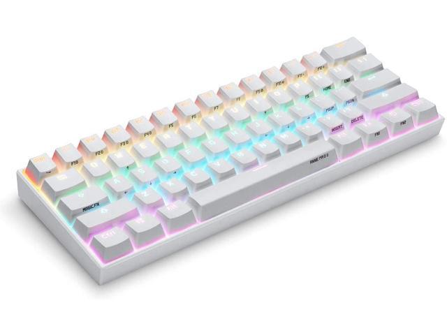 CUUWE ANNE PRO 2 60% Wired/Wireless Mechanical Keyboard - Full Keys Programmable - True RGB Backlit - Tap Arrow Keys - Double Shot PBT Keycaps