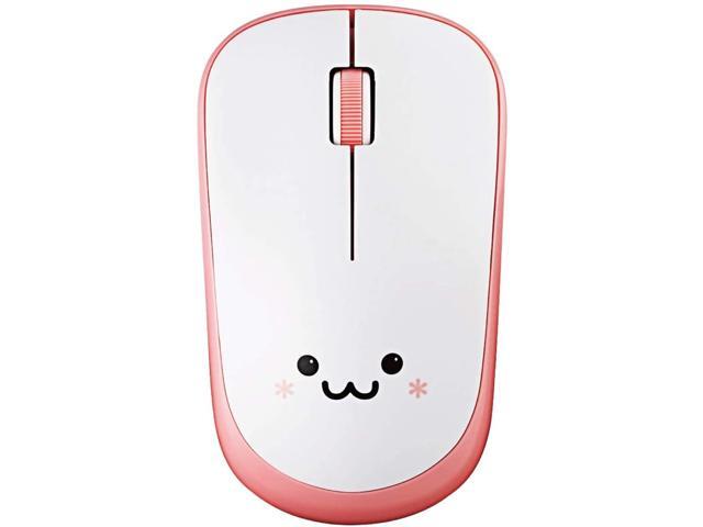 ELECOM 24G Wireless IR LED Mouse for Right/Left Handed Use Less Noise 1200 DPI 25 Years Long Battery Life (M-IR07DRSPN) Pink Silent