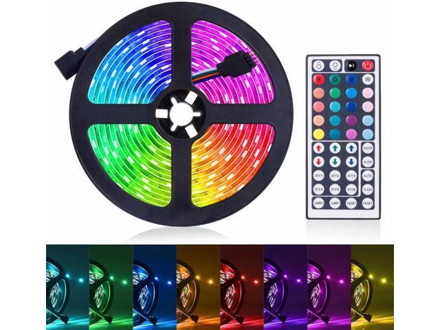 LED Light Strip 164ft RGB LED Light Strip 5050 LED Tape Lights Color Changing LED Rope Lights with Remote for Home