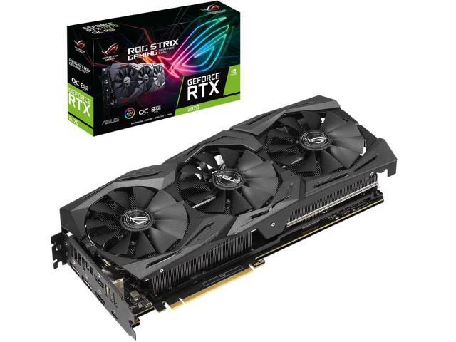 ASUS ROG Strix GeForce RTX 2070 DirectX 12 ROG-STRIX-RTX2070-O8G-GAMING 8GB 256-Bit GDDR6 PCI Express 30 HDCP Ready Video Card