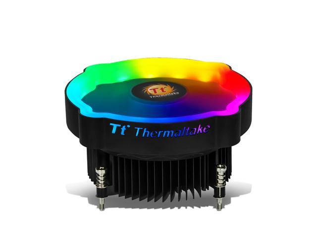 Tt (Thermaltake) Multicolor RGB CPU Fan Large Airflow Hydraulic Bearing CPU Cooler Only for Intle