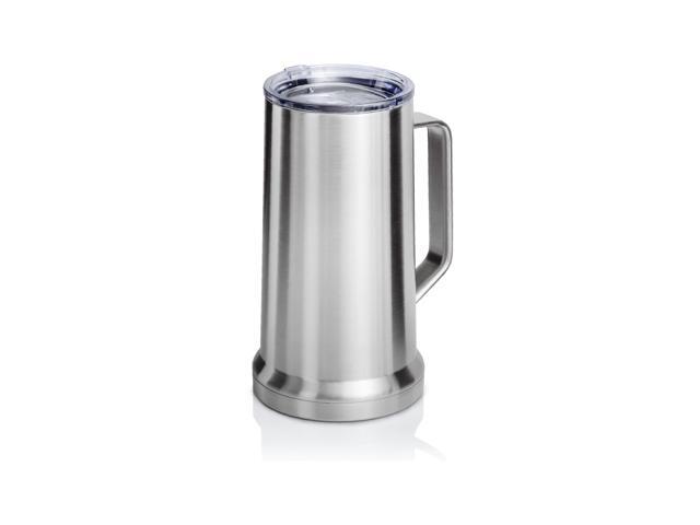 XPAC 22 Ounce Beer Mug with Lid and Handle Stainless Steel Vacuum Insulated Stein For Hot Or Cold Beverages