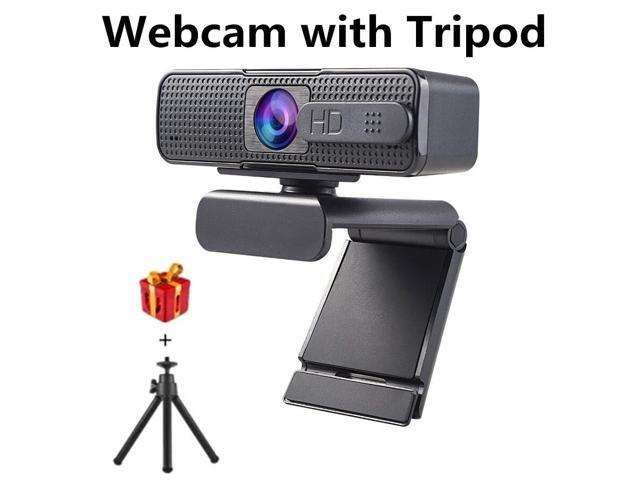 1080P HD Webcam with Privacy Cover Auto Focus Microphone Streaming Camera for Video Conferencing Online Work Home Web cam tripod