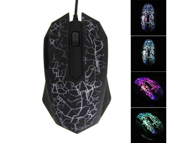 Professional 2400DPI USB Wired Gaming Mouse 7 Colors LED Backlight Optical Computer Mice Ergonomics For PC Laptop