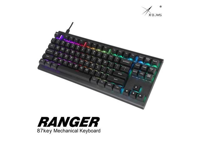xbow x-bow Ranger Mechanical keyboard kit pcb 87 key 80% rgb leds type c usb port with cnc case hot swappable