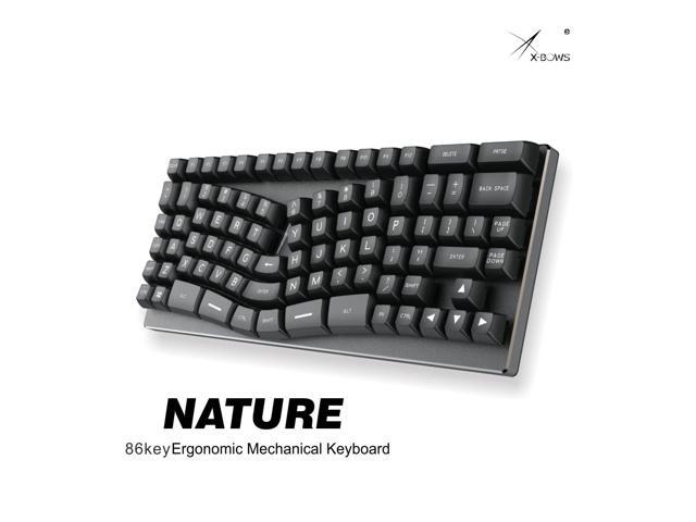 xbow x-bow Nature Mechanical keyboard pcb ergonomic optical switch rgb leds type c port hot swappable switch socket