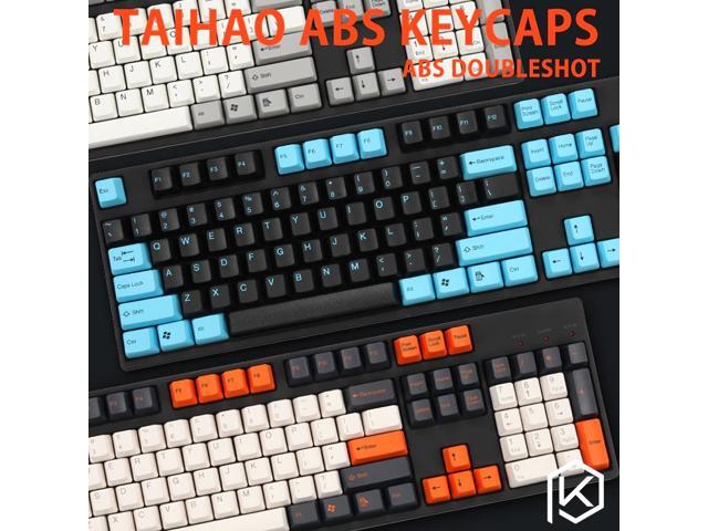 taihao abs double shot keycaps for diy gaming mechanical keyboard color of carbon pulse Captain America grey white