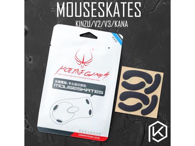 Hotline games 2 sets/pack competition level mouse feet skates gildes for steelseries kinzu kana v2 v3 06mm thickness