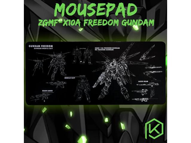 Mechanical keyboard mouse mousepad zgmf-10a freedom gundam 900 400 4 mm non Stitched Edges Soft/Rubber